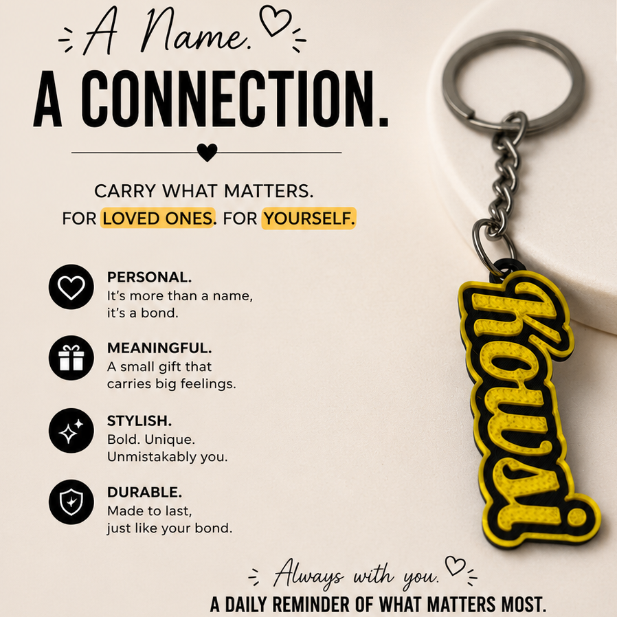 Custom Name Keychain